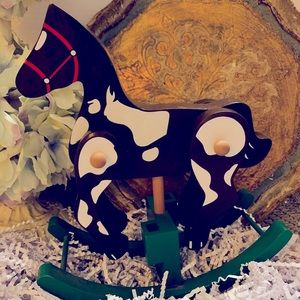 Collectors Vintage Wooden farmhouse Rocking Horse